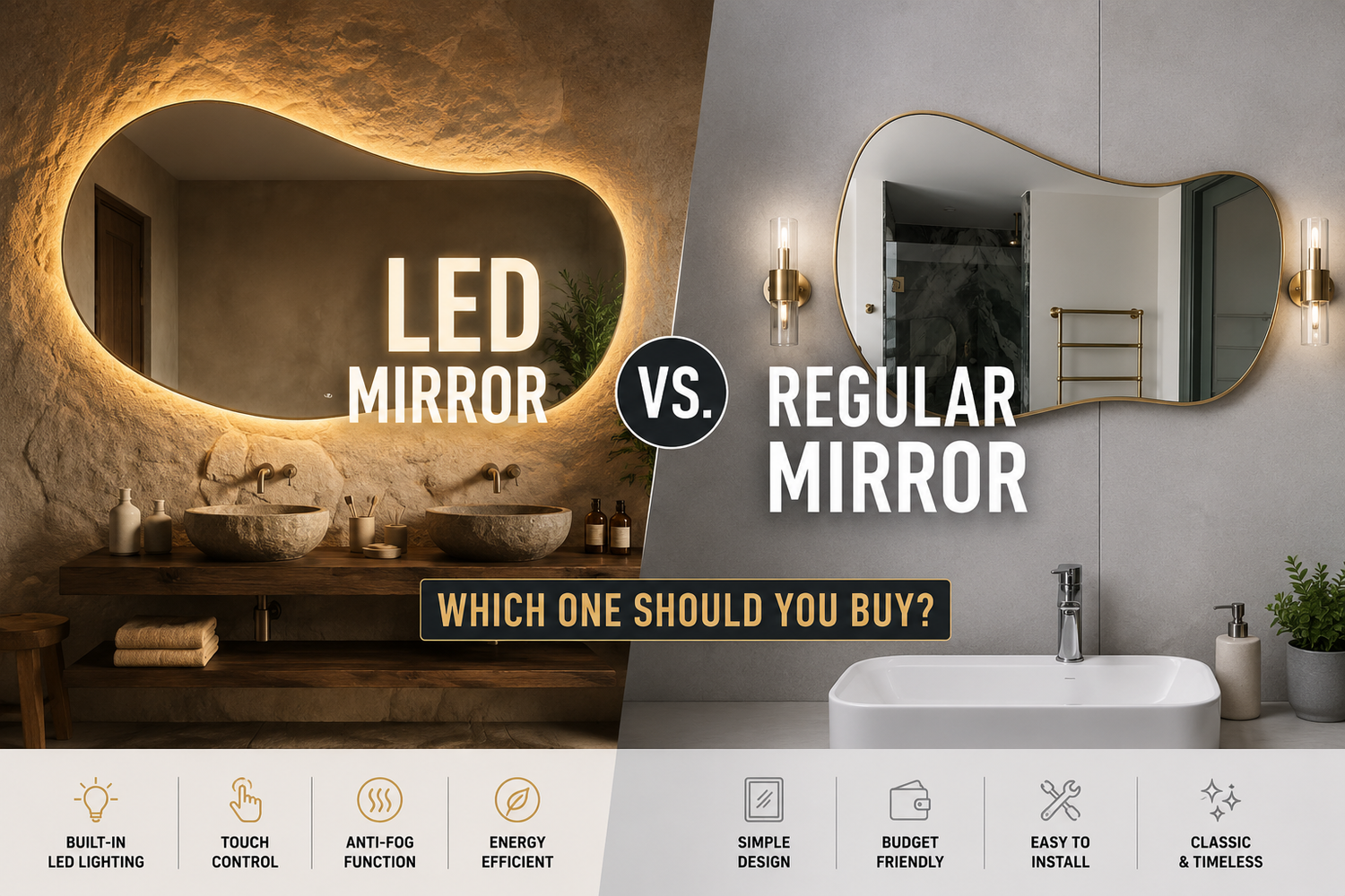 LED Mirror vs. Regular Mirror: Which One Should You Buy?