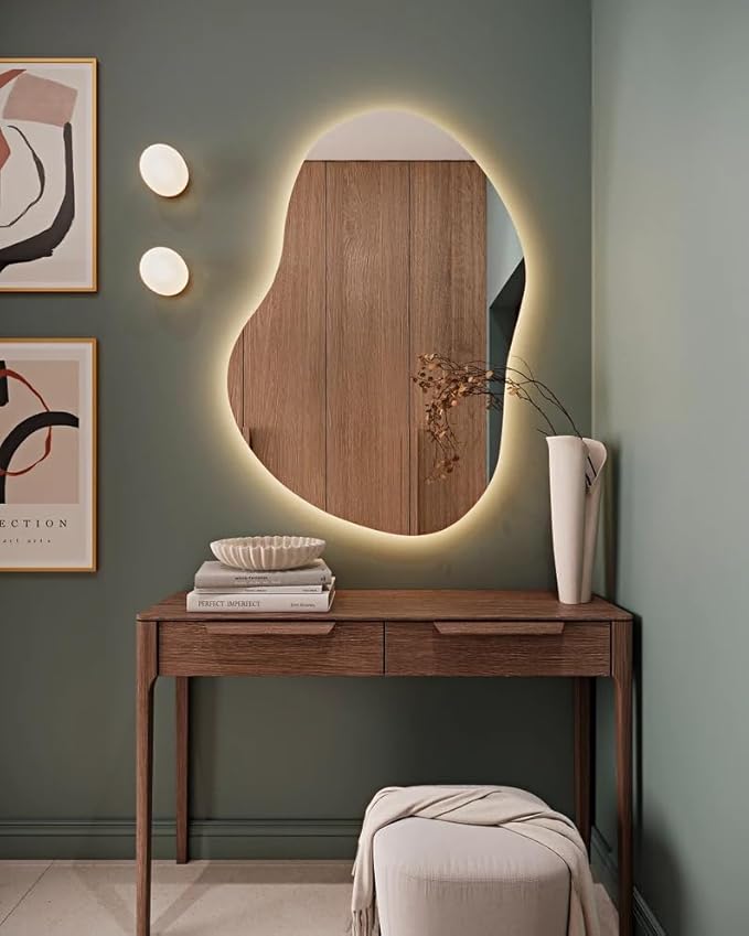 Como Asymmetrical LED Wall Mirror