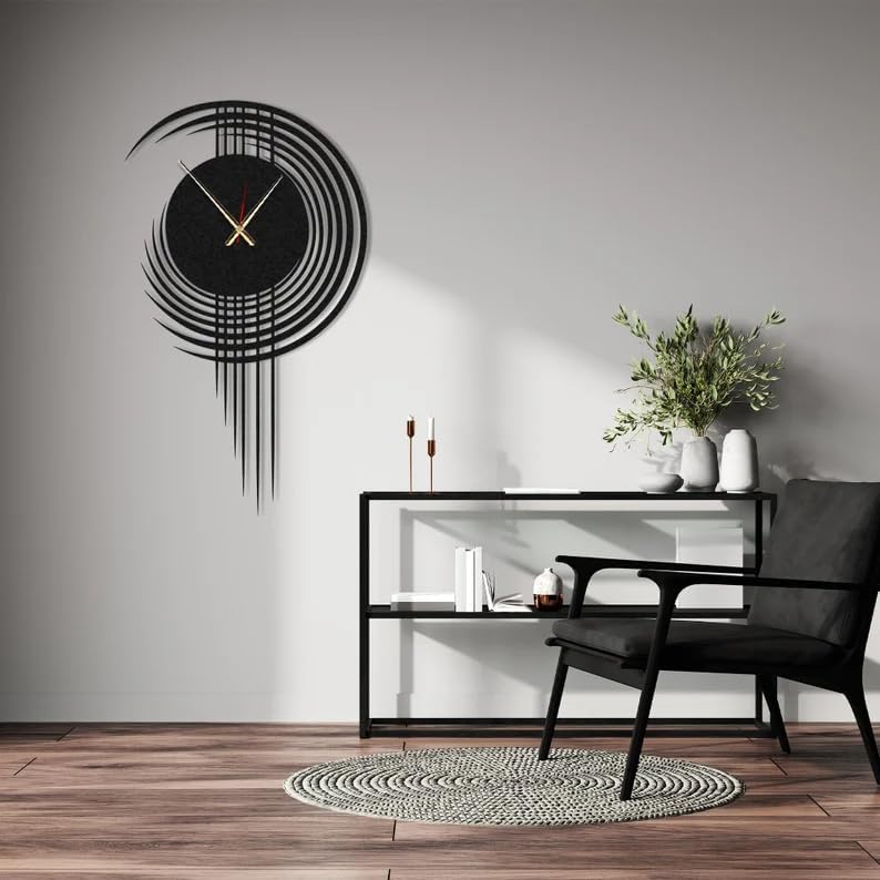 Modern Metal Wall Clock