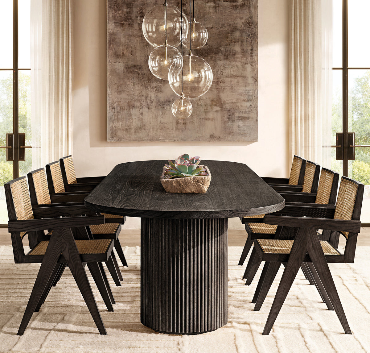 Calder Reeded Dining Table
