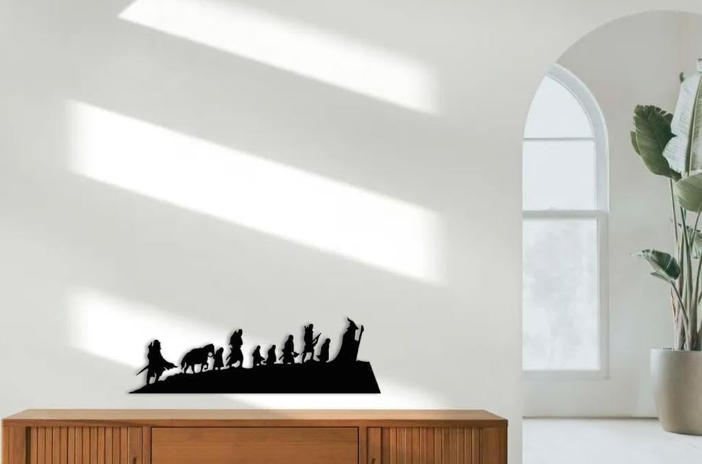 Fellowship Lord Of The Rings Metal Wall Art
