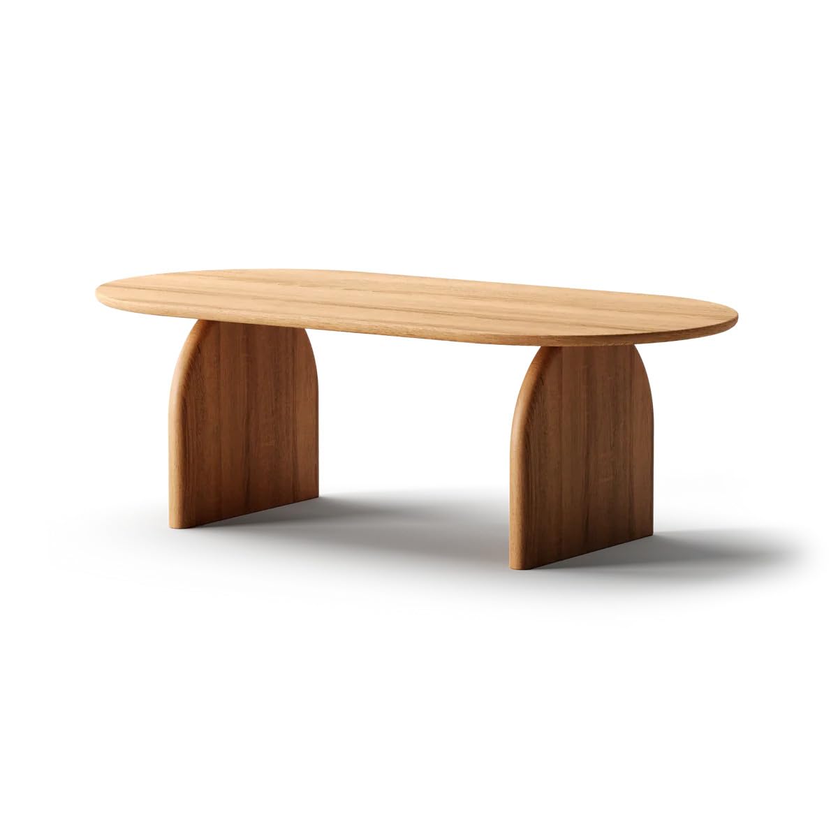 Oak Wood Modern Coffee Table