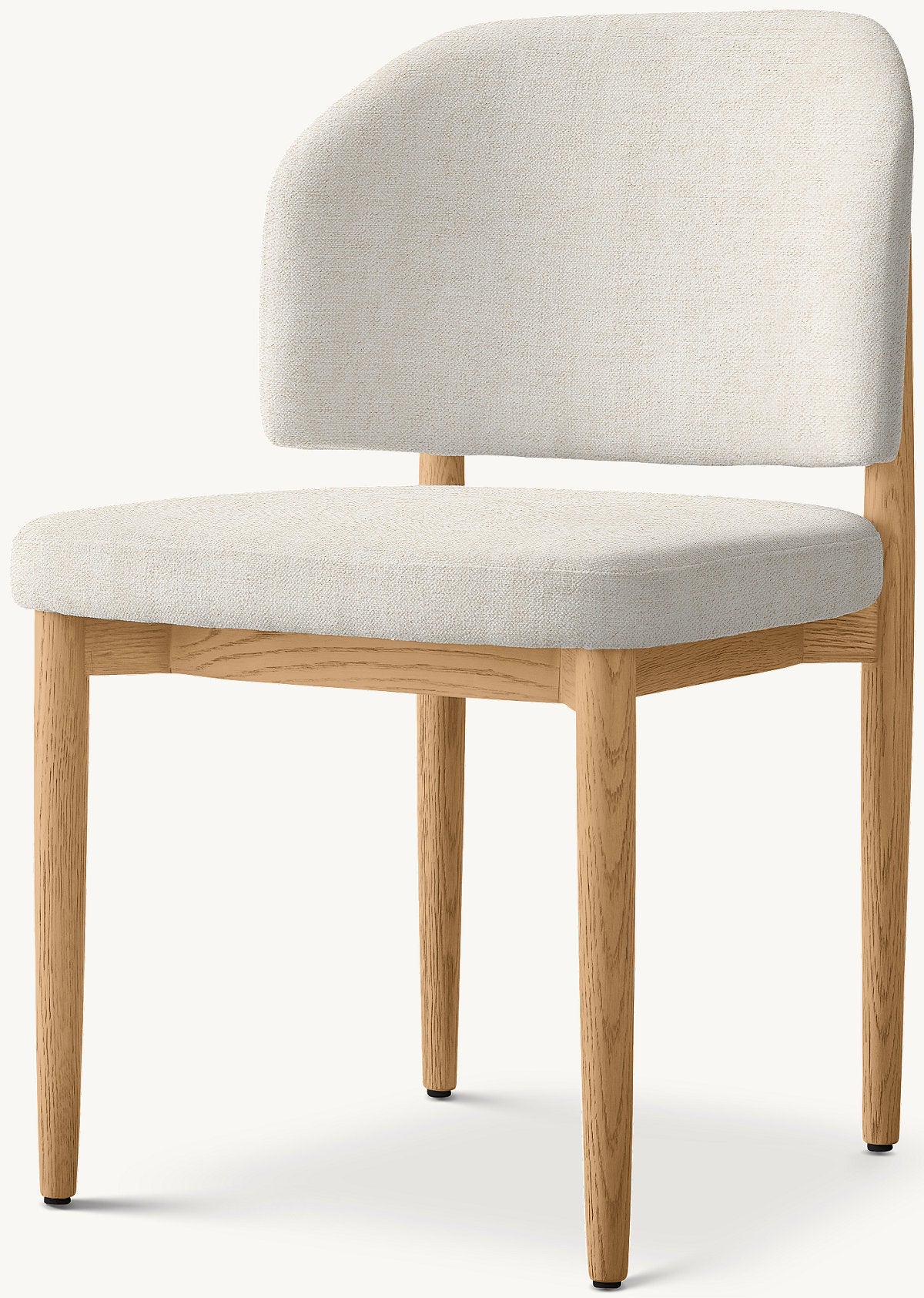 Eva Fabric Dining Side Chair — Natural Oak / Chenille (Natural)