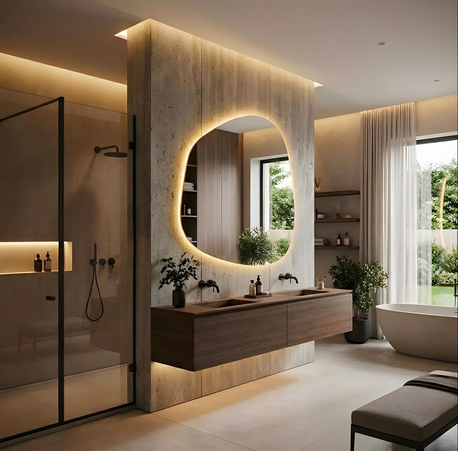 Amorphous Frameless LED Vanity Mirror