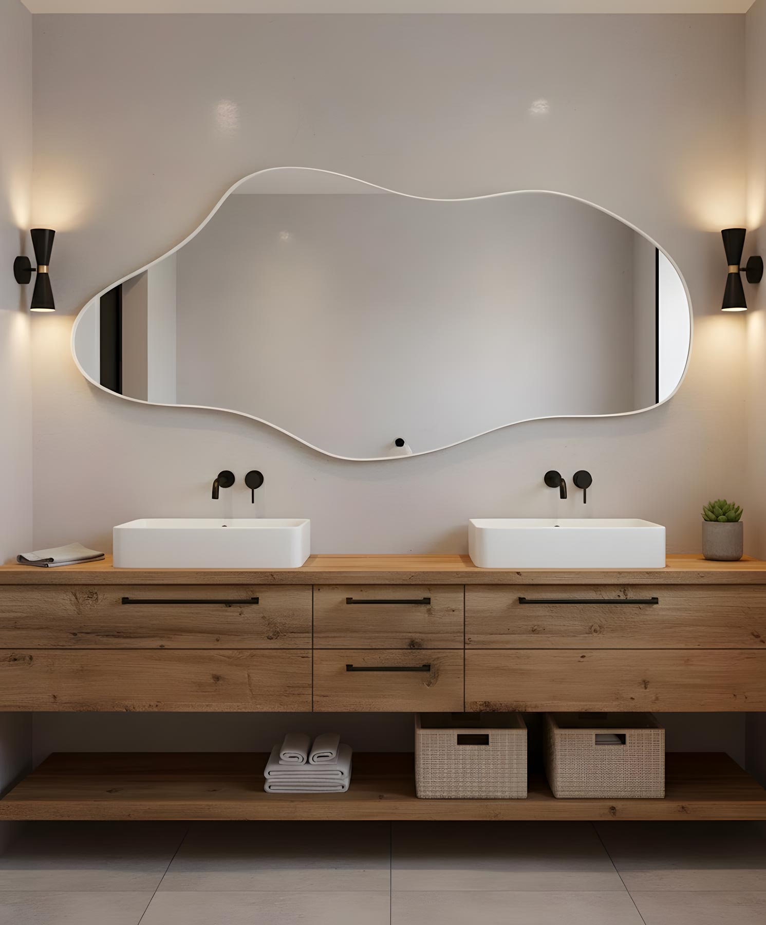 Cappadocia Asymmetrical Wall Mirror