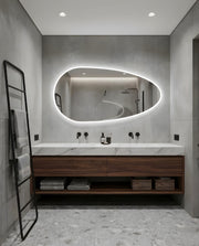 Texas Asymmetrical LED Bathroom Wall Mirror