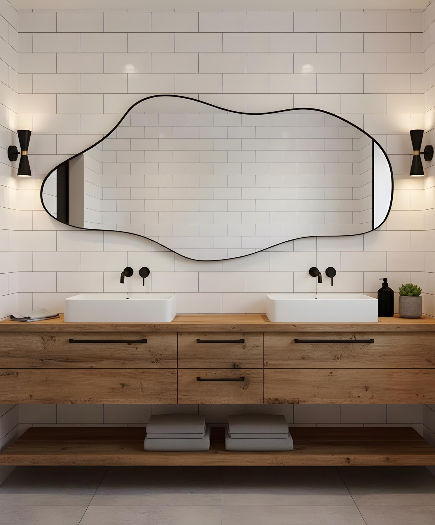 Cappadocia Asymmetrical Wall Mirror