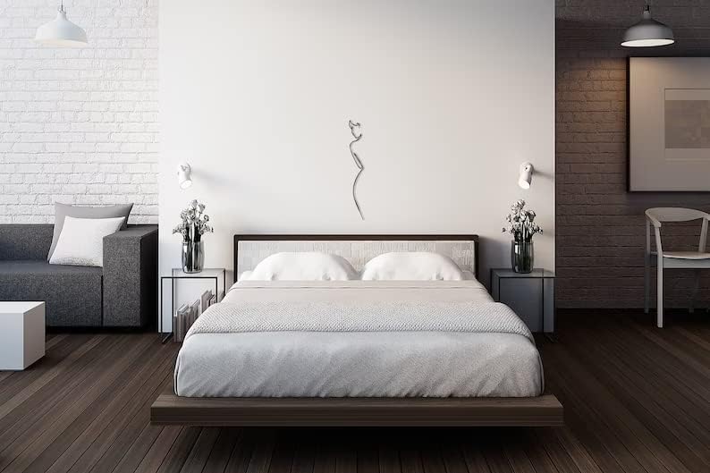 Minimalist Female Body Metal Wall Art