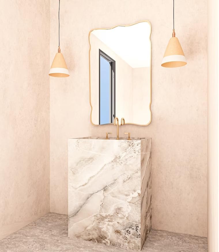 Madrid Asymmetrical Bathroom Mirror for Wall