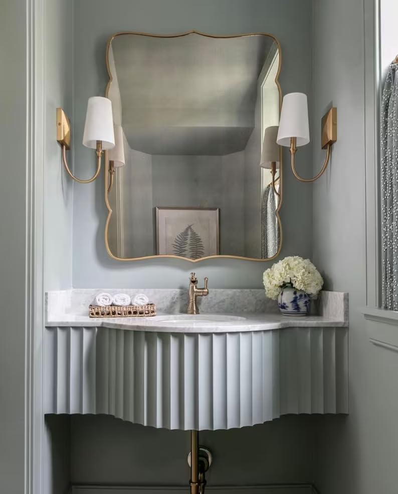 Madrid Asymmetrical Bathroom Mirror for Wall