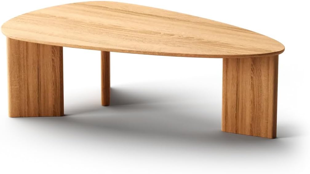 Solid OAK Asymmetrical Coffee Table