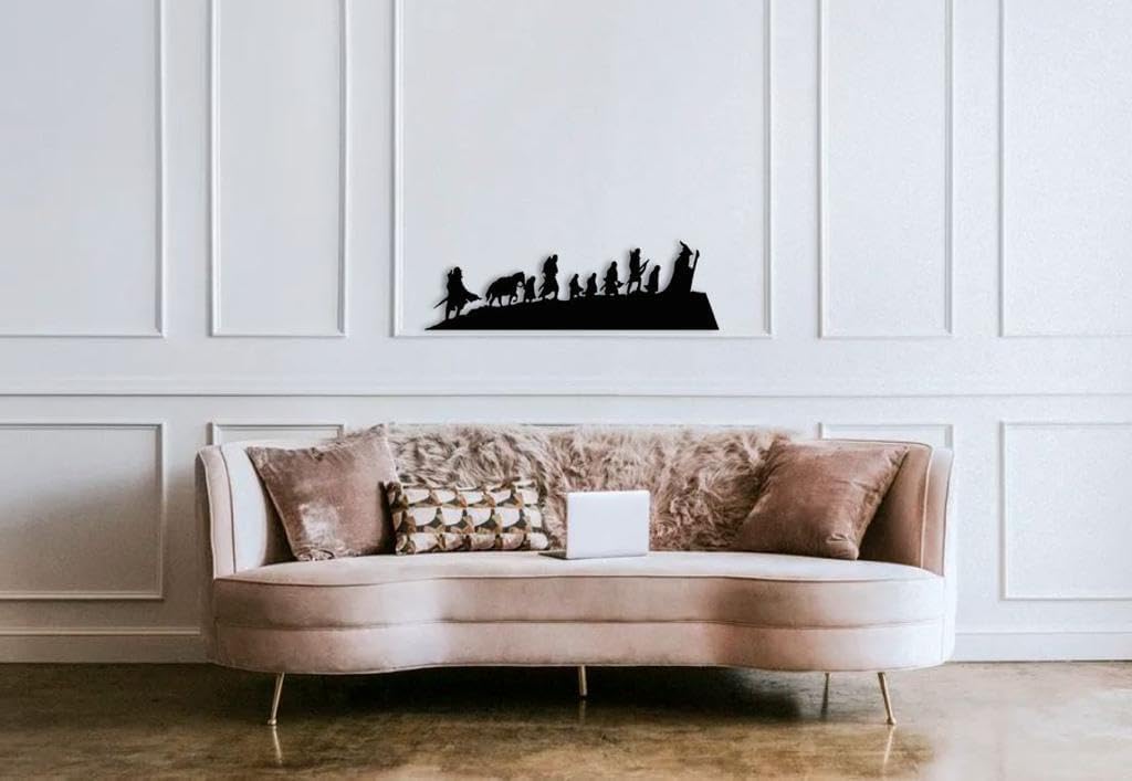 Fellowship Lord Of The Rings Metal Wall Art