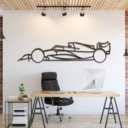 Minimal Formula 1 Metal Wall Art