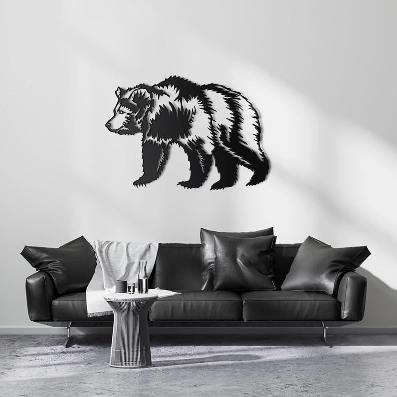 Bear Metal Wall Decor