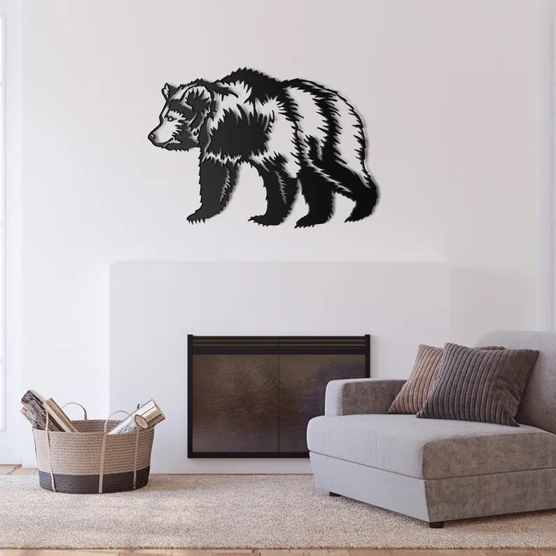 Bear Metal Wall Decor