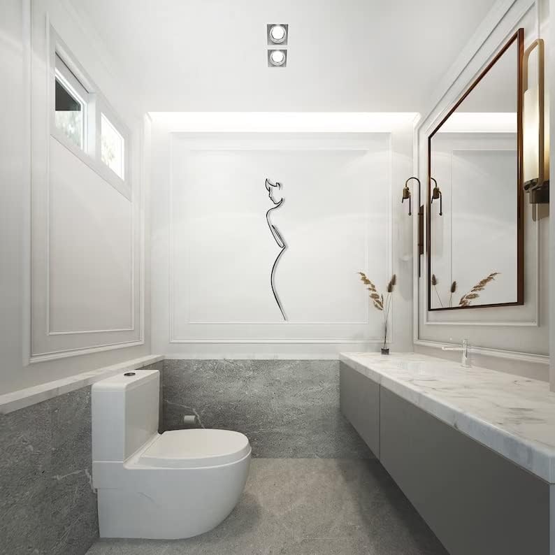 Minimalist Female Body Metal Wall Art