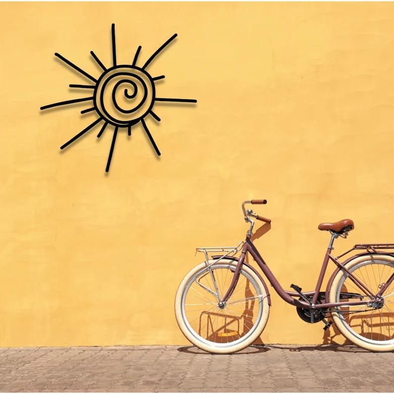 Sun Minimal Metal Wall Art