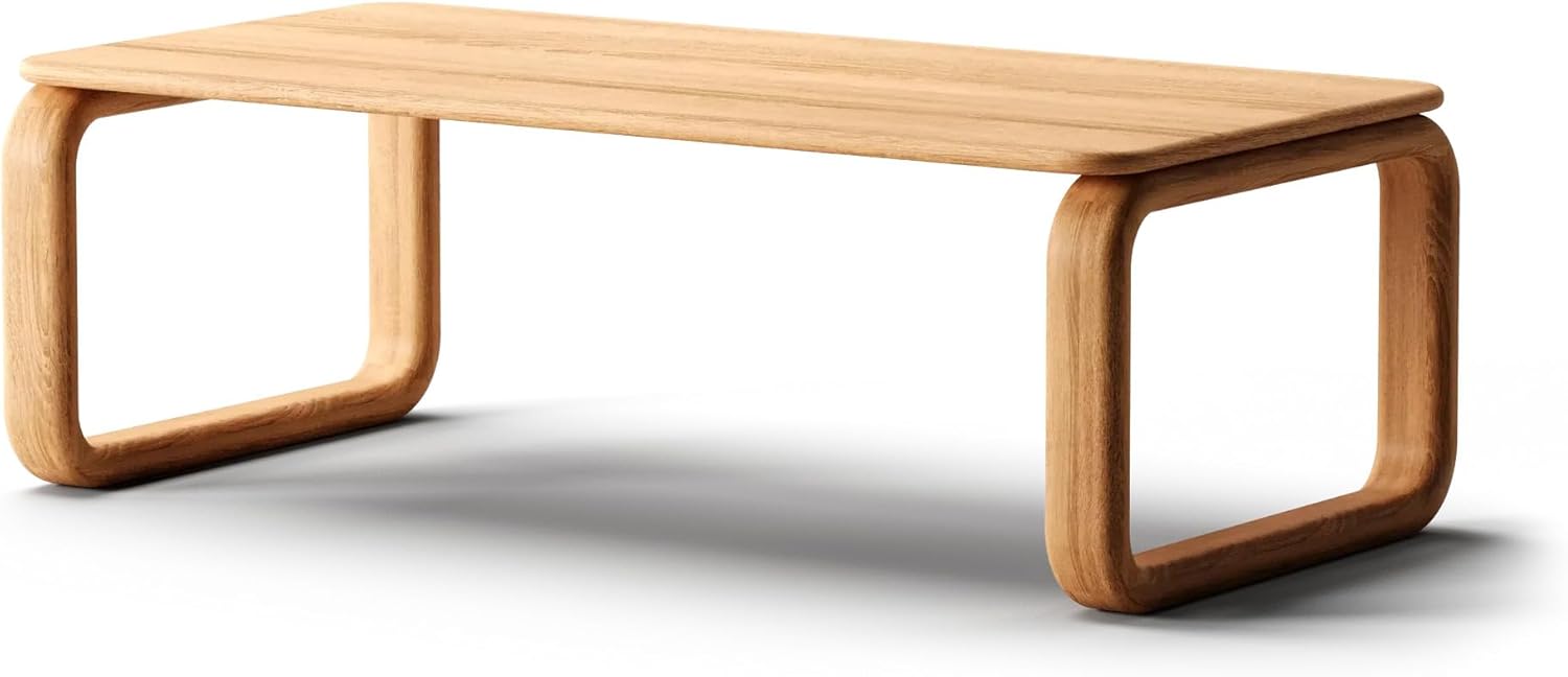 Solid OAK Wood Modern Coffee Table
