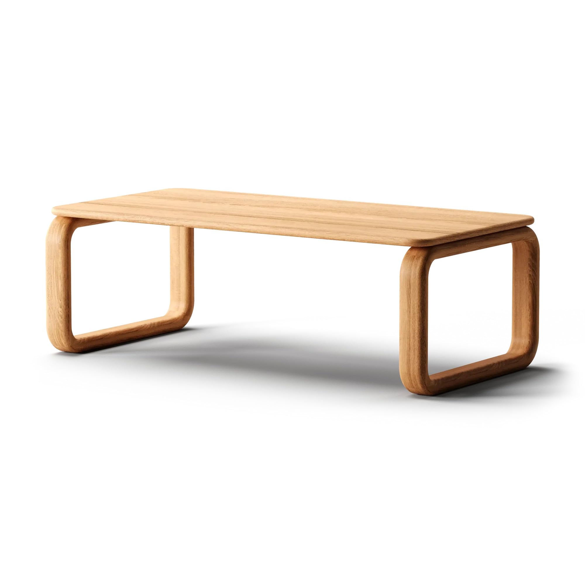 Solid OAK Wood Modern Coffee Table