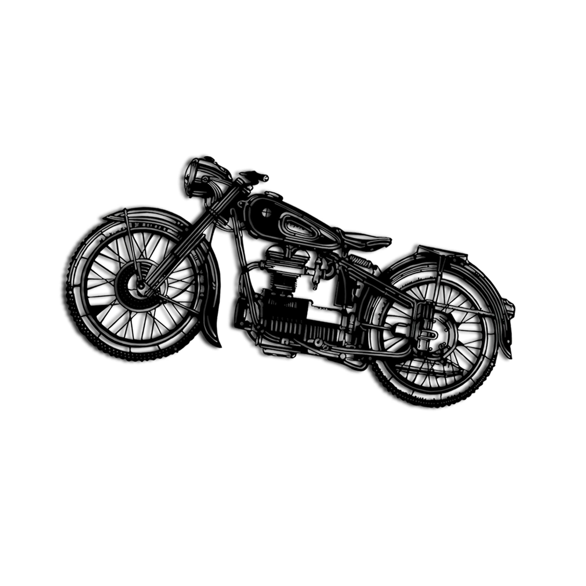 Motorcycle Metal Wall Art