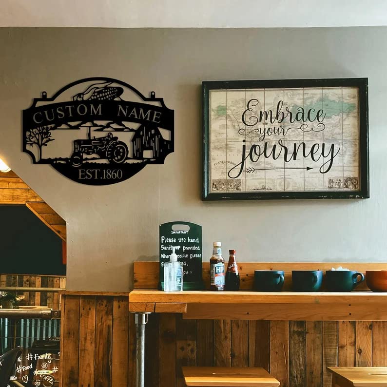 Custom Farmhouse Metal Wall Sign