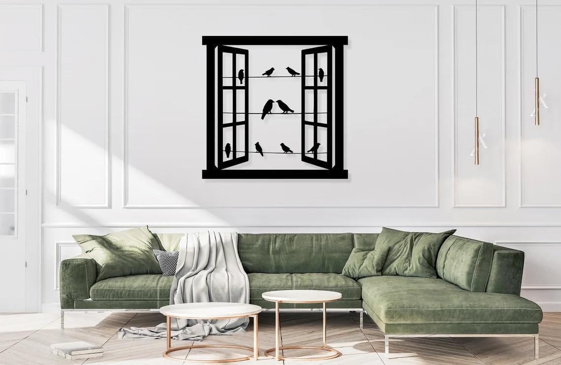 Windows & Birds Wall Decor