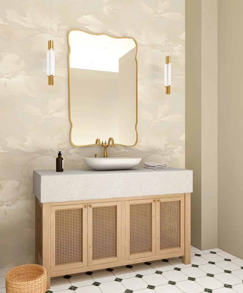 Madrid Asymmetrical Bathroom Mirror for Wall