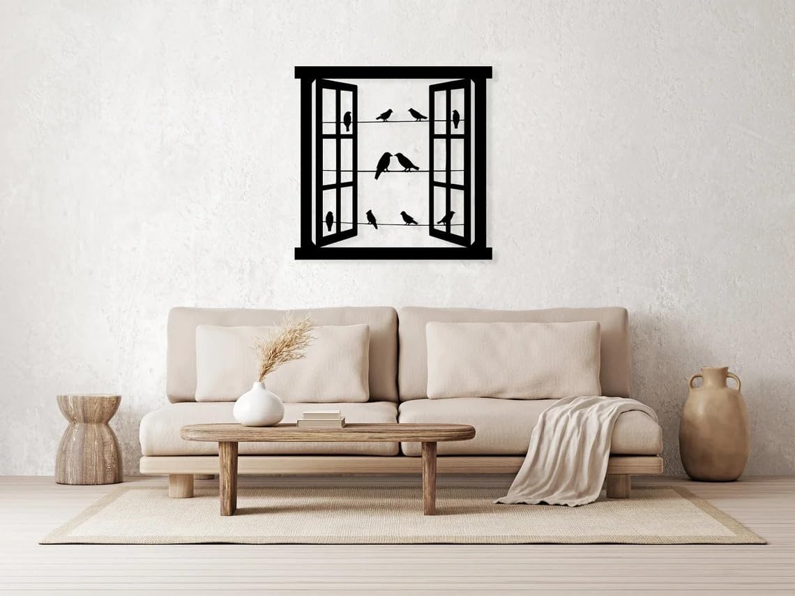Windows & Birds Wall Decor