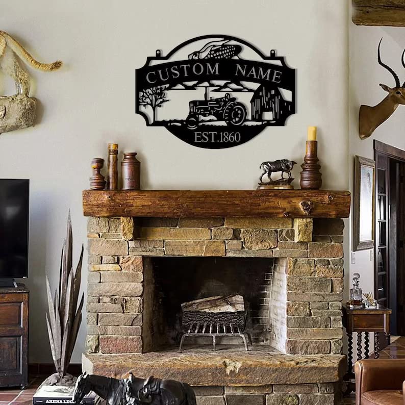 Custom Farmhouse Metal Wall Sign