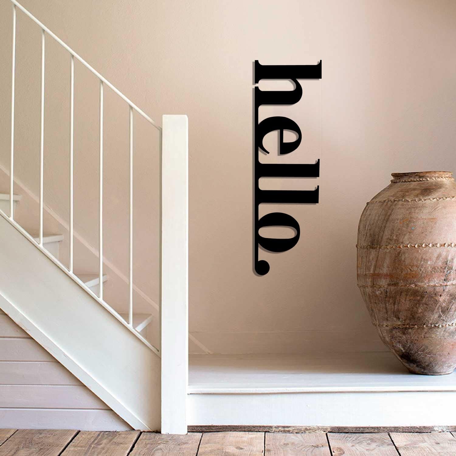 Hello Metal Sign