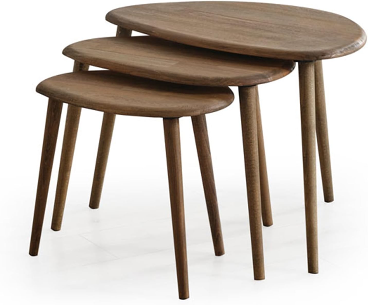 Solid Wood Nesting Coffee Table Set of 3