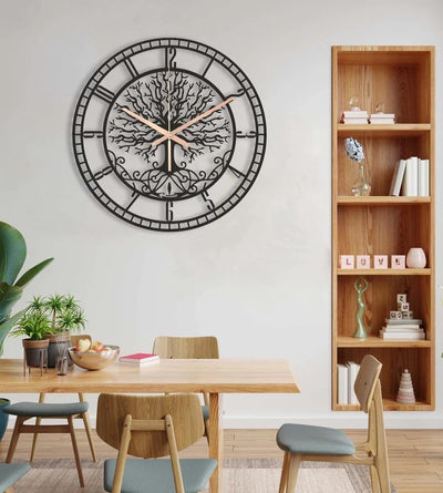 Tree of Life Metal Wall Clock