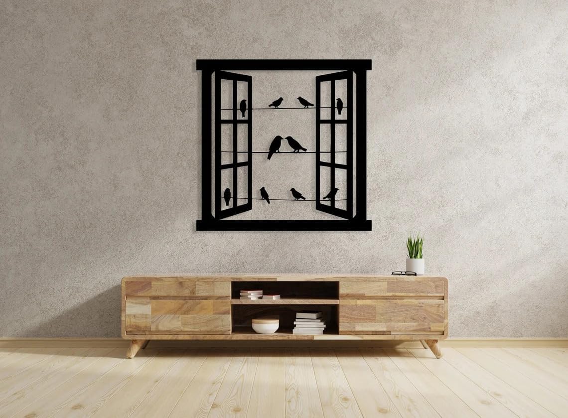 Windows & Birds Wall Decor