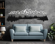 Mountain & Forest Metal Wall Art