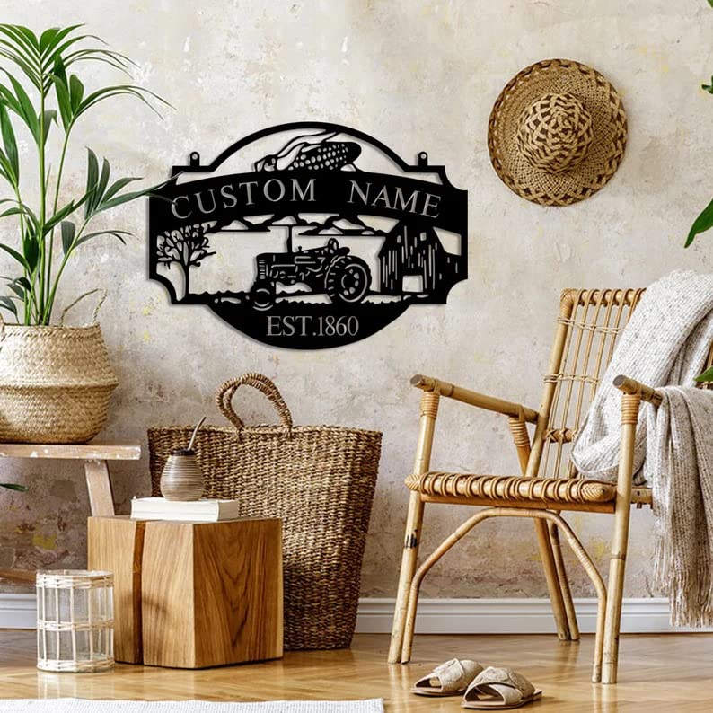 Custom Farmhouse Metal Wall Sign