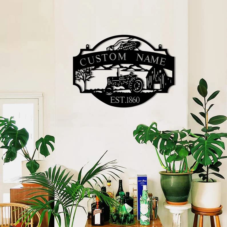 Custom Farmhouse Metal Wall Sign