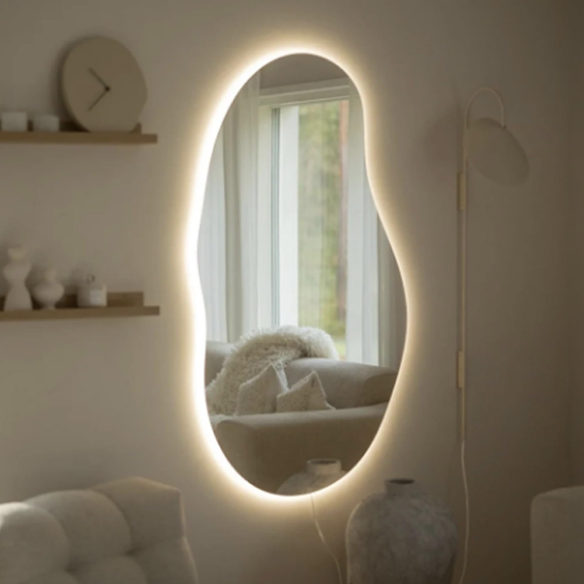 Asymmetrical Led Mirror
