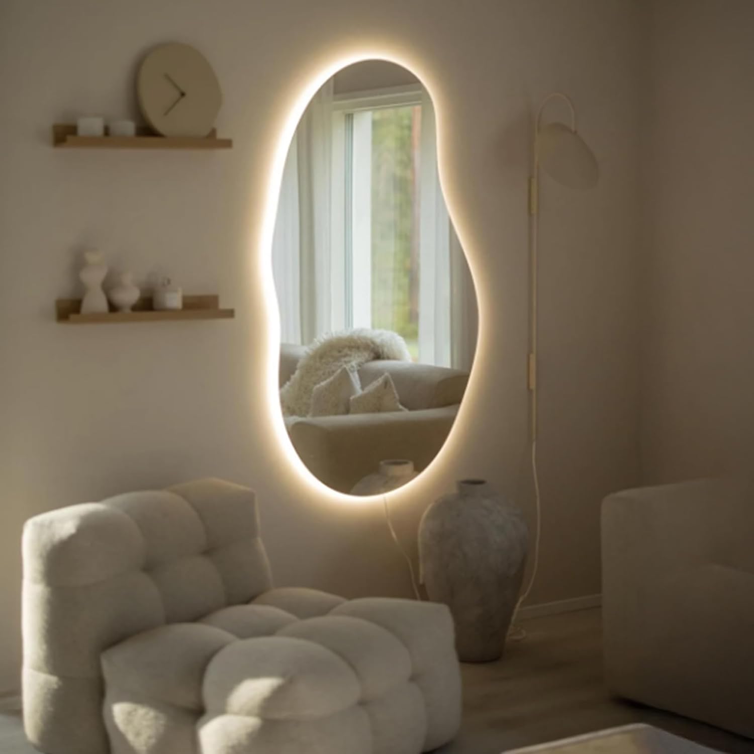 Asymmetrical Led Mirror