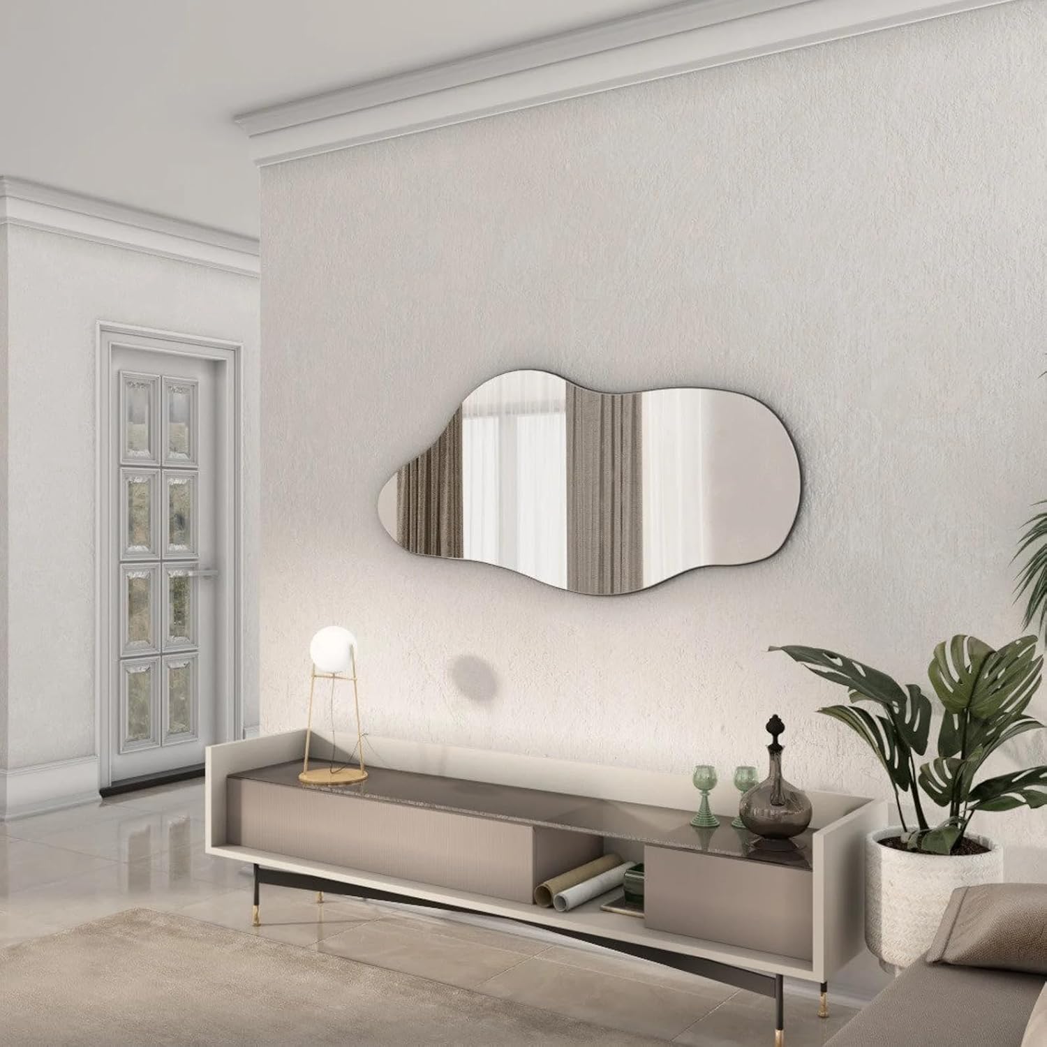 Asymmetrical Wall Mirror