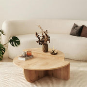 Modern Wooden Round Coffee Table