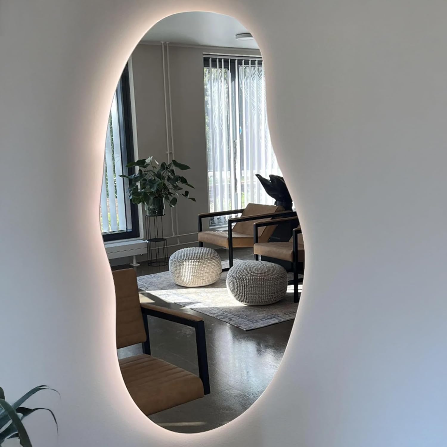 Asymmetrical Led Mirror