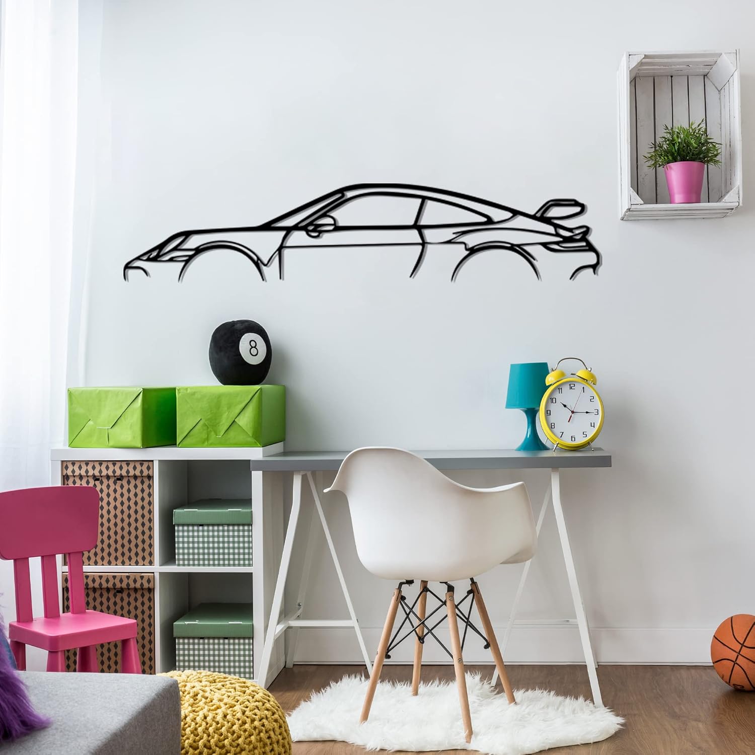 Car 911 Metal Wall Art