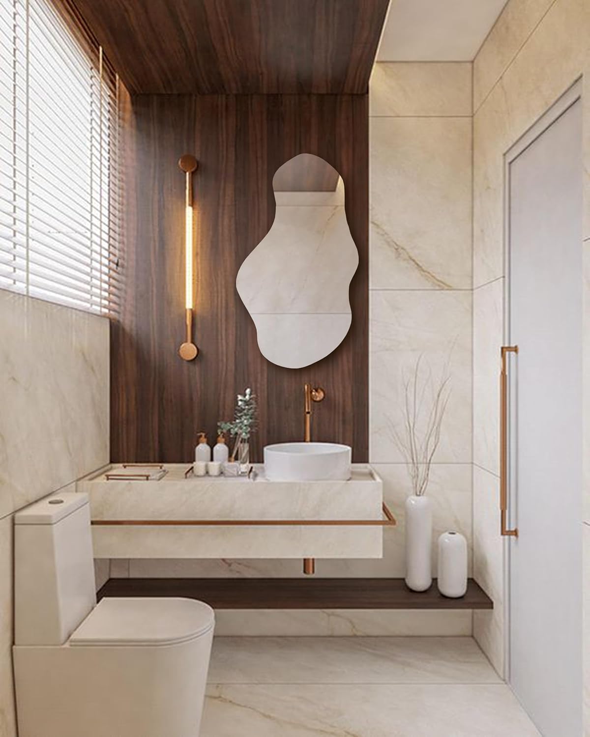 Sym Irregular Led Lighted Mirror for Bathroom