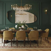 Atina Wooden Frame Asymmetrical Wall Mirror