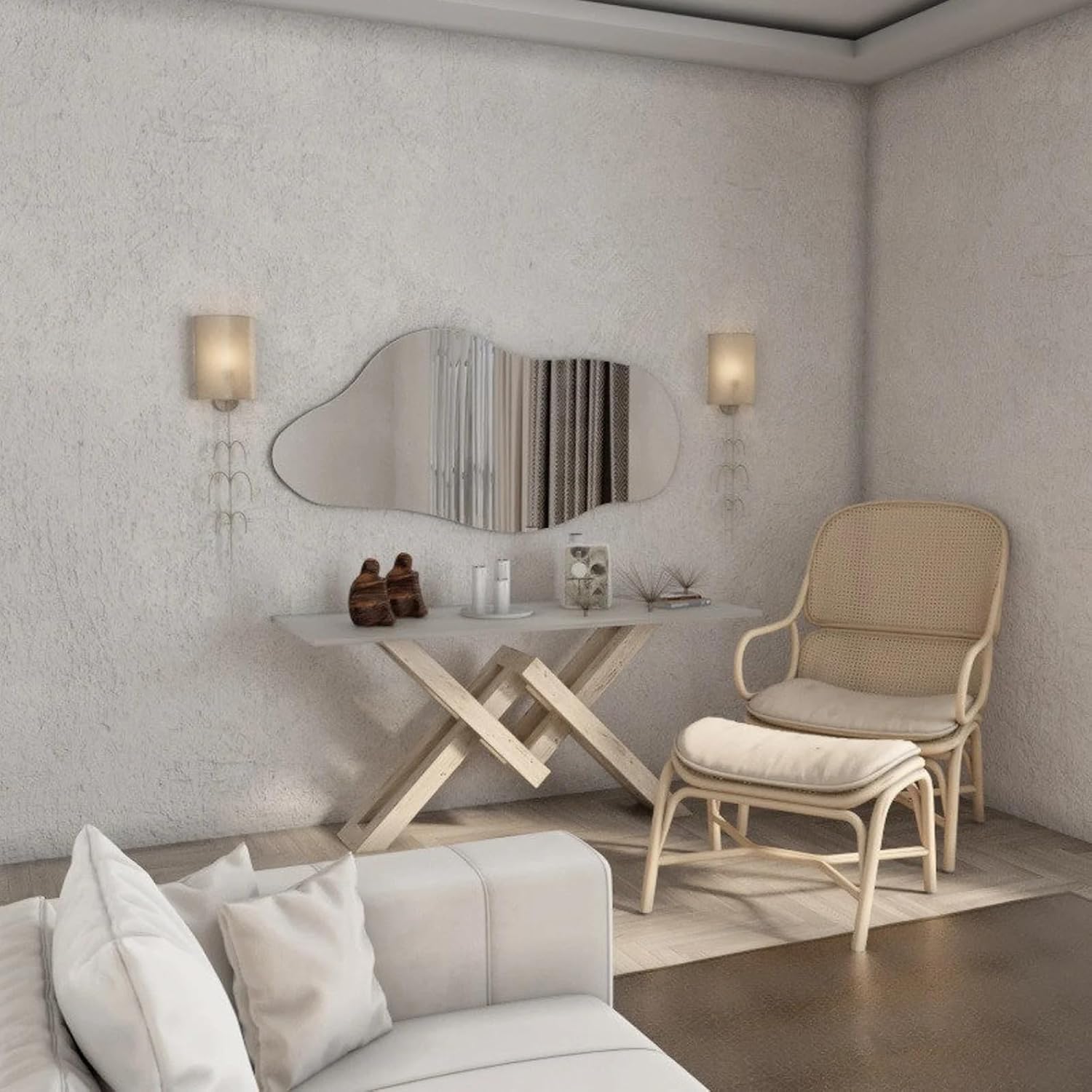 Asymmetrical Wall Mirror