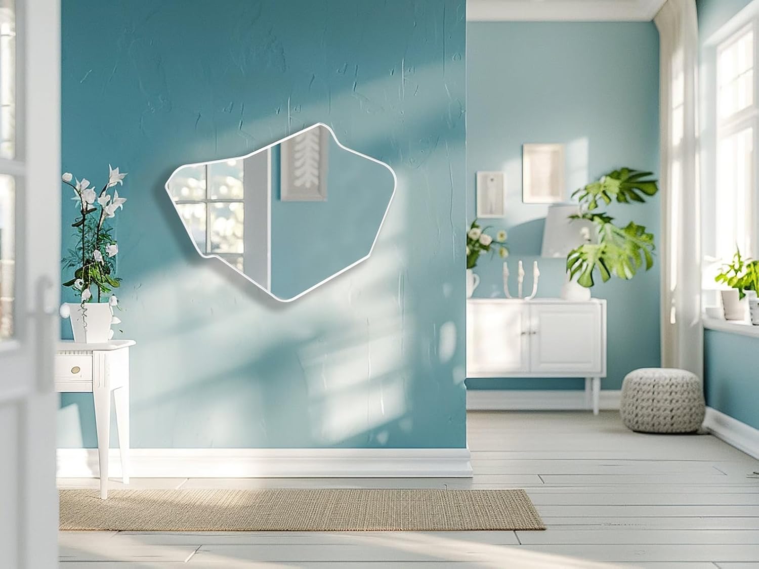 Istanbul Asymmetrical Wall Mounted Bathroom Mirror