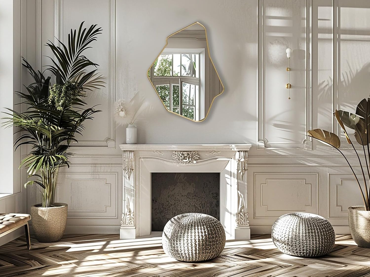 Istanbul Asymmetrical Wall Mounted Bathroom Mirror