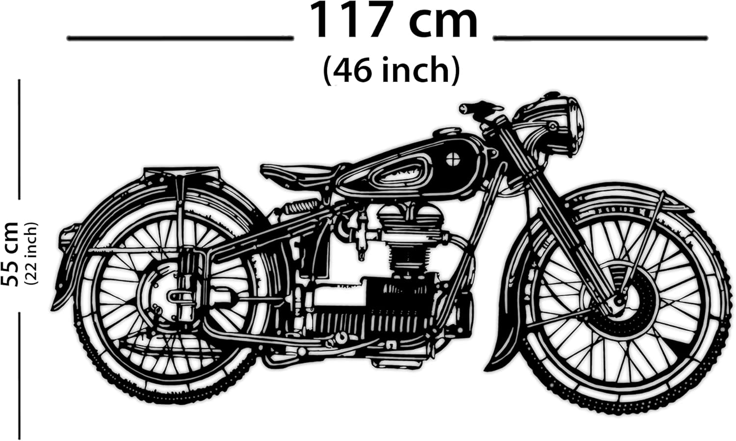 Motorcycle Metal Wall Art