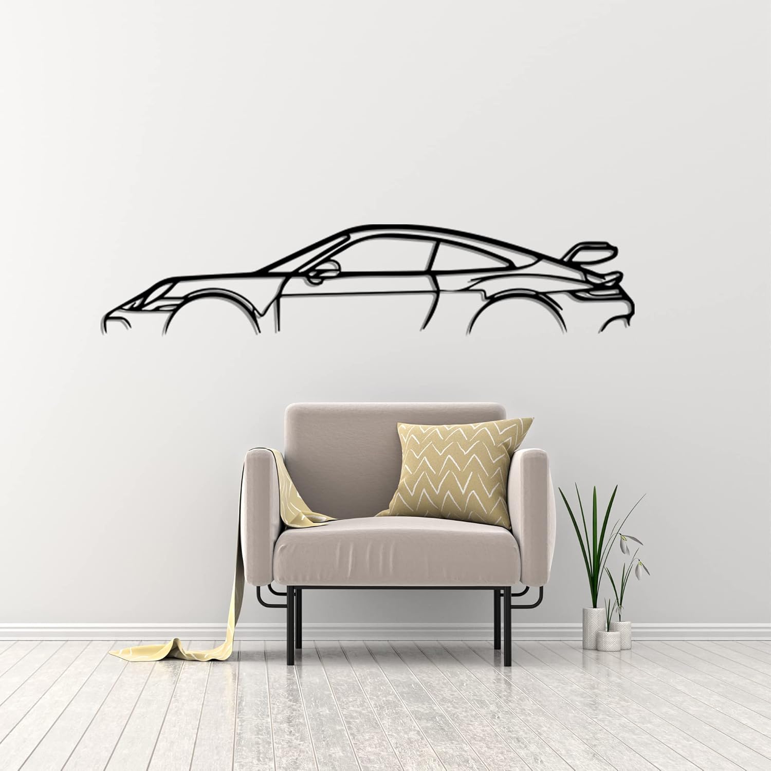 Car 911 Metal Wall Art