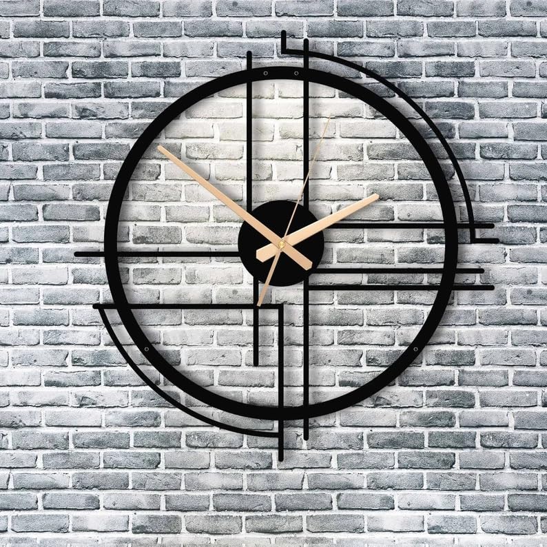 Minimalist Metal Wall Clock